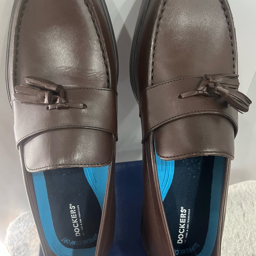 Dockers Men's Dark Brown Leather Loafers